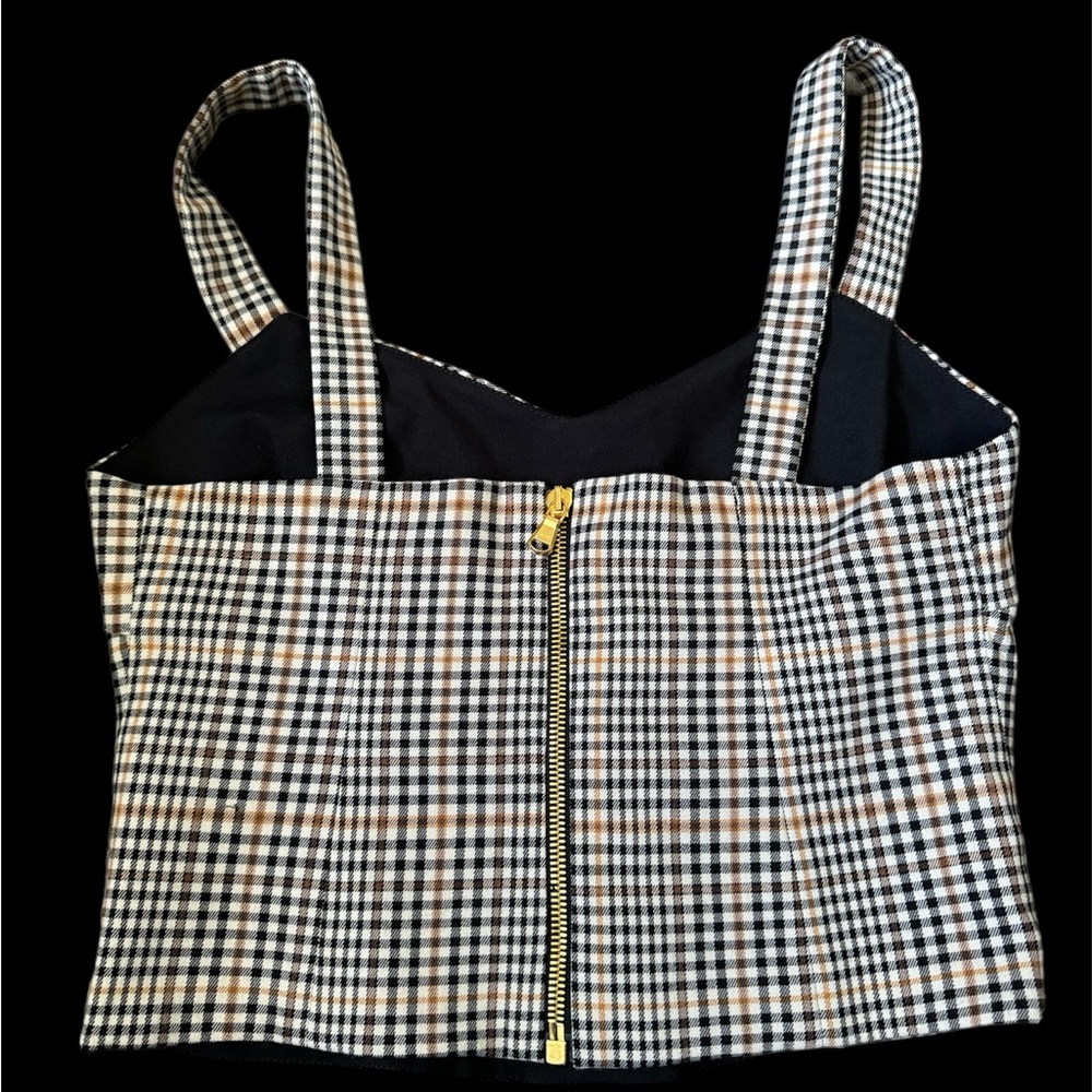 RONNY KOBO**Plaid Crop top***Small $228 - Picture 2 of 3